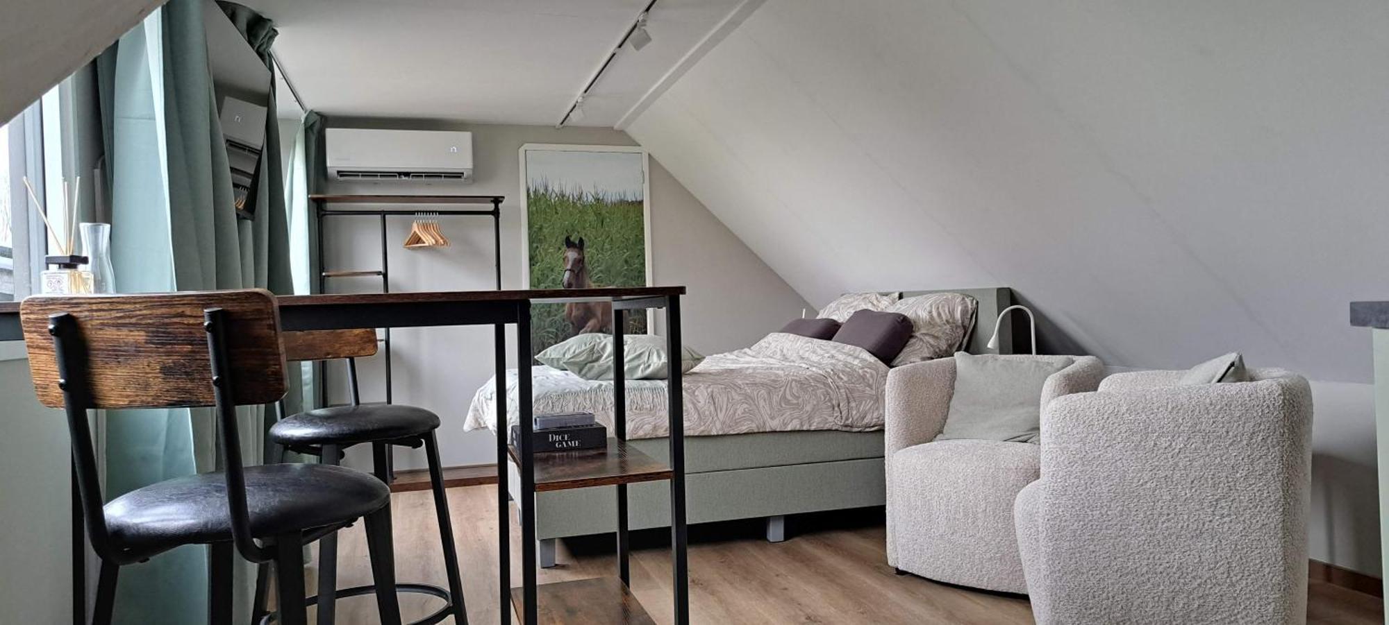 B&B De Blauwe Melkbus Harskamp Bagian luar foto